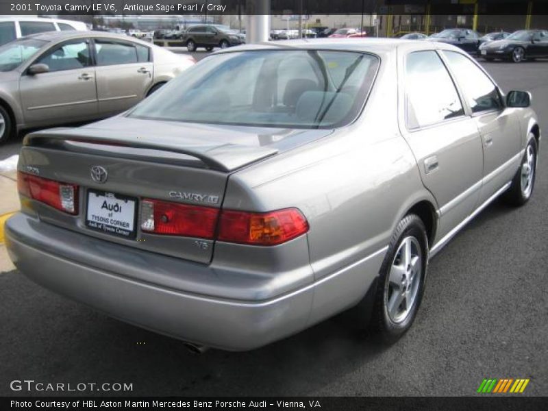 Antique Sage Pearl / Gray 2001 Toyota Camry LE V6