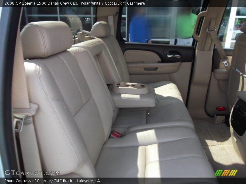 Polar White / Cocoa/Light Cashmere 2008 GMC Sierra 1500 Denali Crew Cab