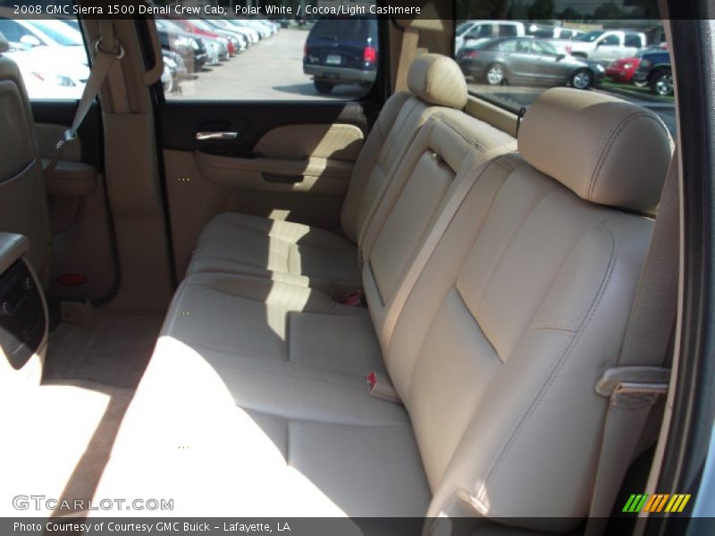 Polar White / Cocoa/Light Cashmere 2008 GMC Sierra 1500 Denali Crew Cab