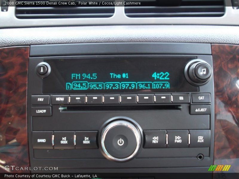 Polar White / Cocoa/Light Cashmere 2008 GMC Sierra 1500 Denali Crew Cab