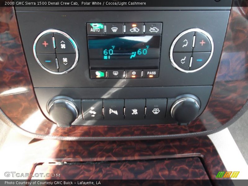 Polar White / Cocoa/Light Cashmere 2008 GMC Sierra 1500 Denali Crew Cab