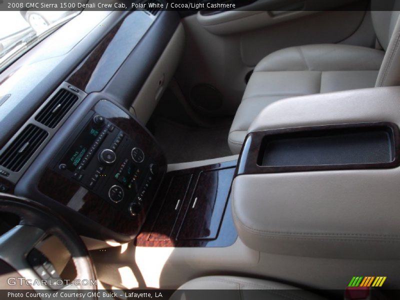 Polar White / Cocoa/Light Cashmere 2008 GMC Sierra 1500 Denali Crew Cab