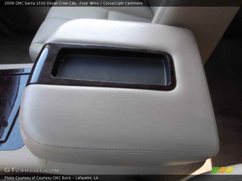 Polar White / Cocoa/Light Cashmere 2008 GMC Sierra 1500 Denali Crew Cab