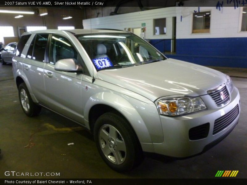 Silver Nickel Metallic / Gray 2007 Saturn VUE V6 AWD