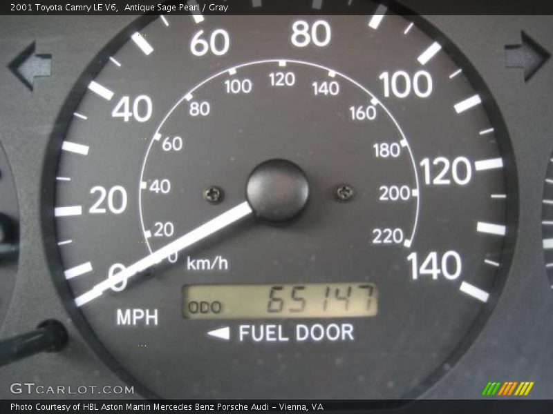Antique Sage Pearl / Gray 2001 Toyota Camry LE V6