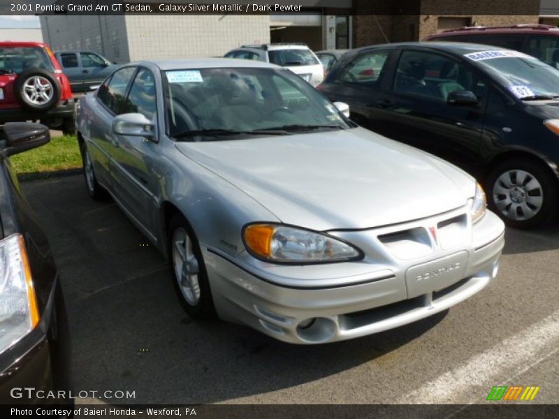 Galaxy Silver Metallic / Dark Pewter 2001 Pontiac Grand Am GT Sedan