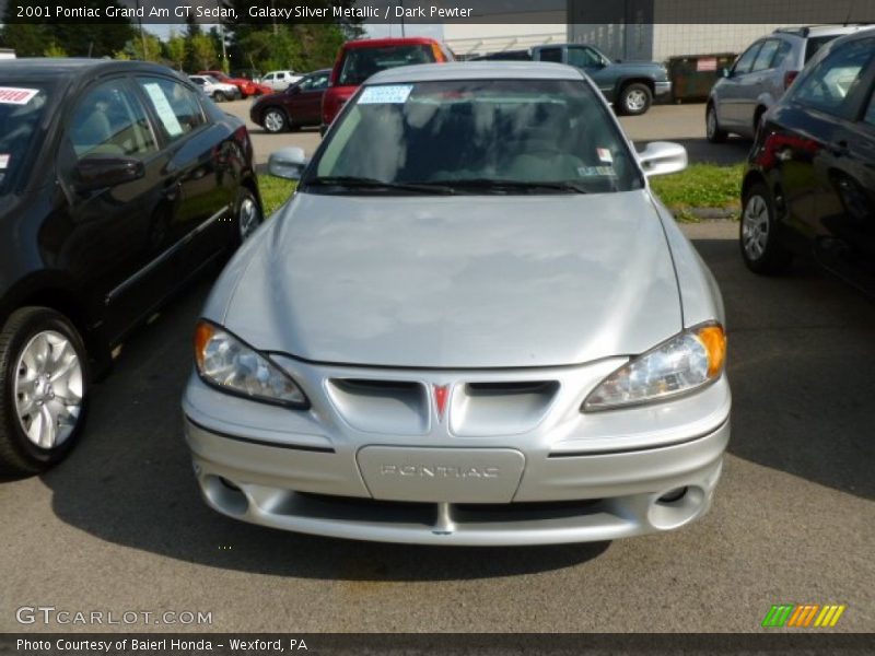 Galaxy Silver Metallic / Dark Pewter 2001 Pontiac Grand Am GT Sedan