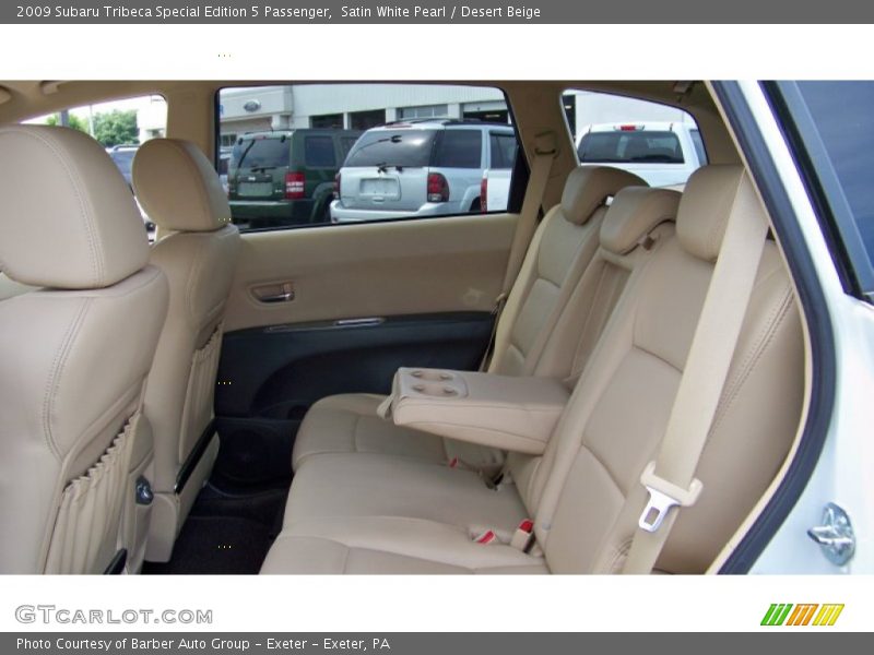 Satin White Pearl / Desert Beige 2009 Subaru Tribeca Special Edition 5 Passenger