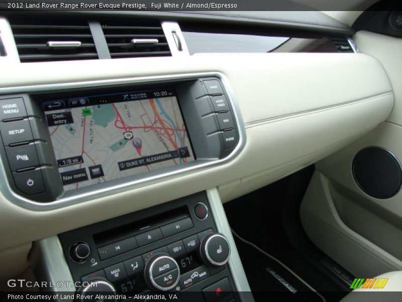 Fuji White / Almond/Espresso 2012 Land Rover Range Rover Evoque Prestige