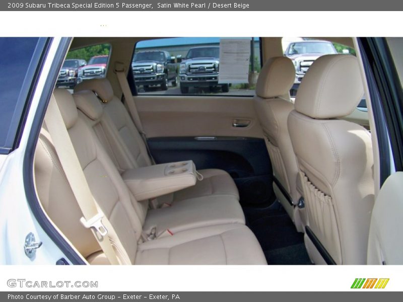 Satin White Pearl / Desert Beige 2009 Subaru Tribeca Special Edition 5 Passenger