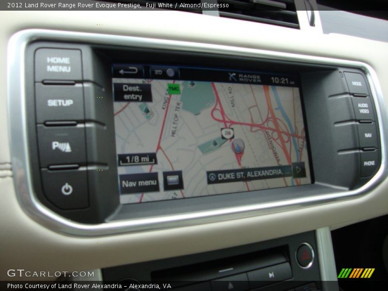 Fuji White / Almond/Espresso 2012 Land Rover Range Rover Evoque Prestige