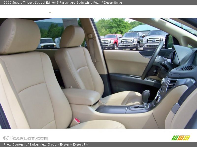 Satin White Pearl / Desert Beige 2009 Subaru Tribeca Special Edition 5 Passenger