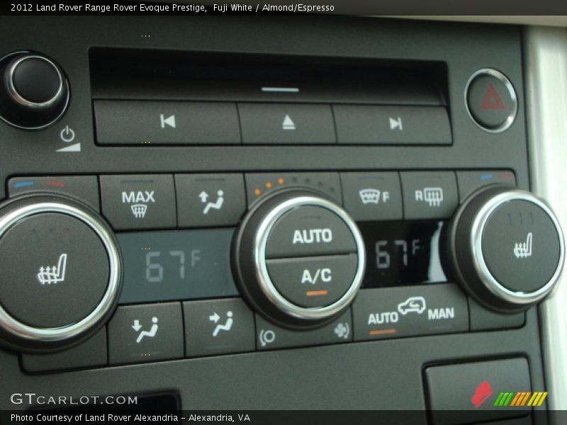 Controls of 2012 Range Rover Evoque Prestige