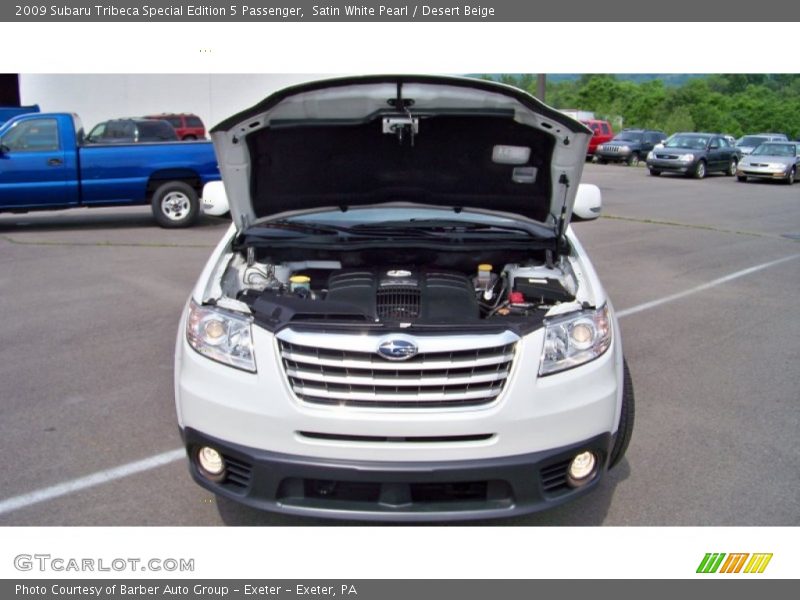 Satin White Pearl / Desert Beige 2009 Subaru Tribeca Special Edition 5 Passenger