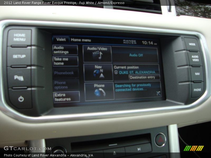 Controls of 2012 Range Rover Evoque Prestige