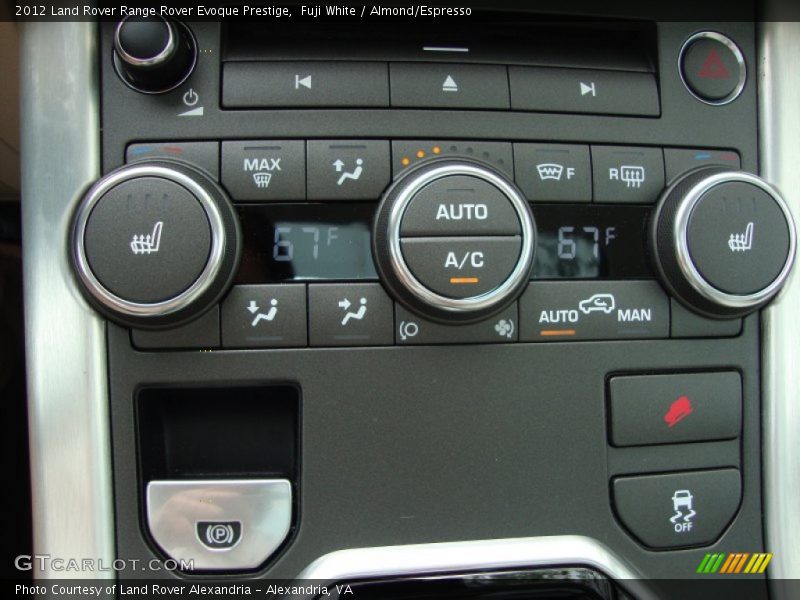 Controls of 2012 Range Rover Evoque Prestige