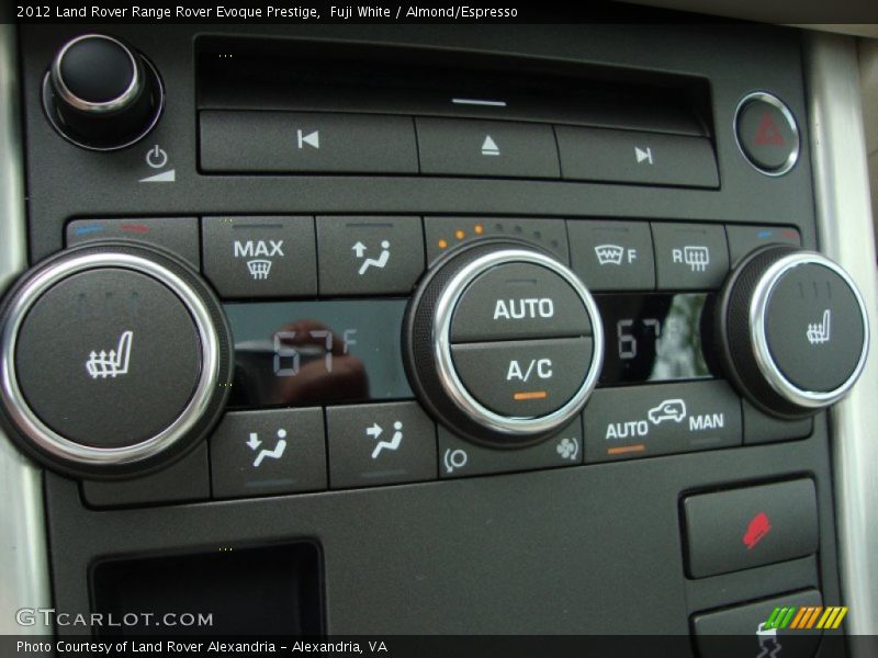Controls of 2012 Range Rover Evoque Prestige