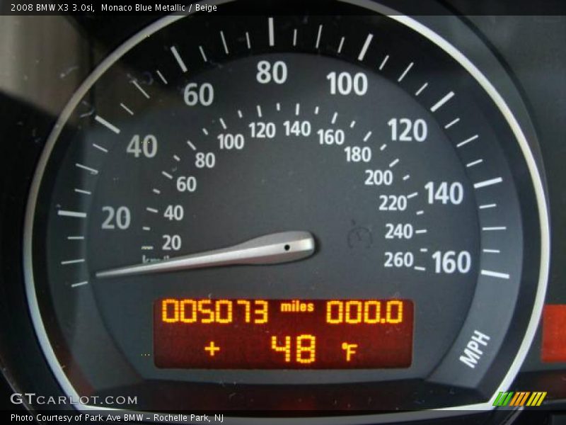 Monaco Blue Metallic / Beige 2008 BMW X3 3.0si