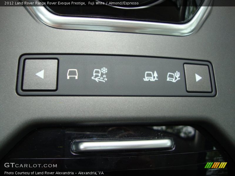 Controls of 2012 Range Rover Evoque Prestige