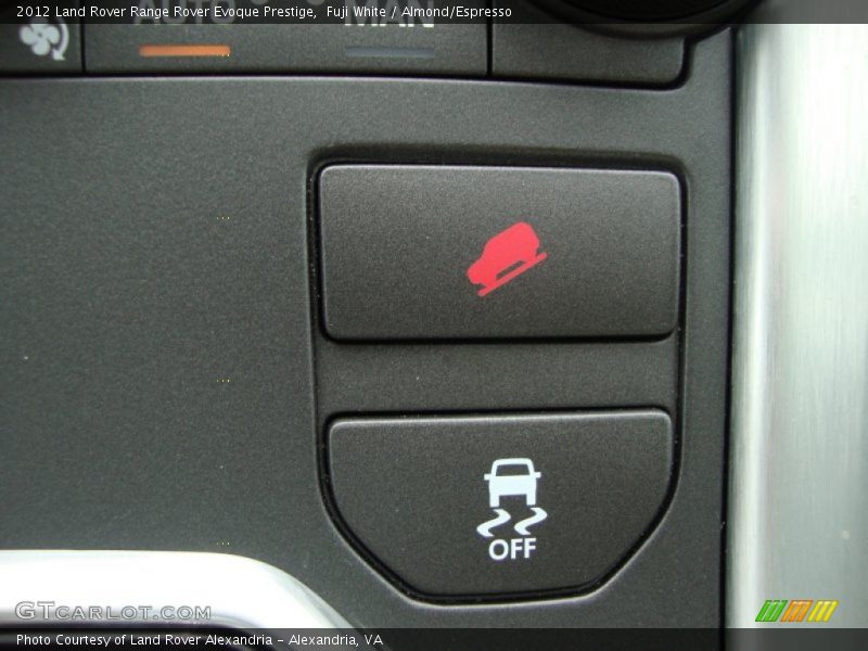 Controls of 2012 Range Rover Evoque Prestige