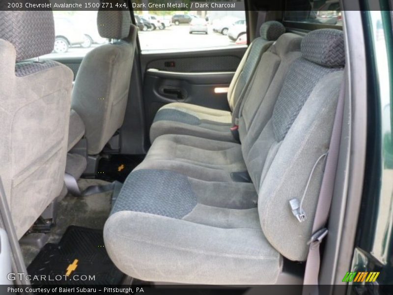Dark Green Metallic / Dark Charcoal 2003 Chevrolet Avalanche 1500 Z71 4x4