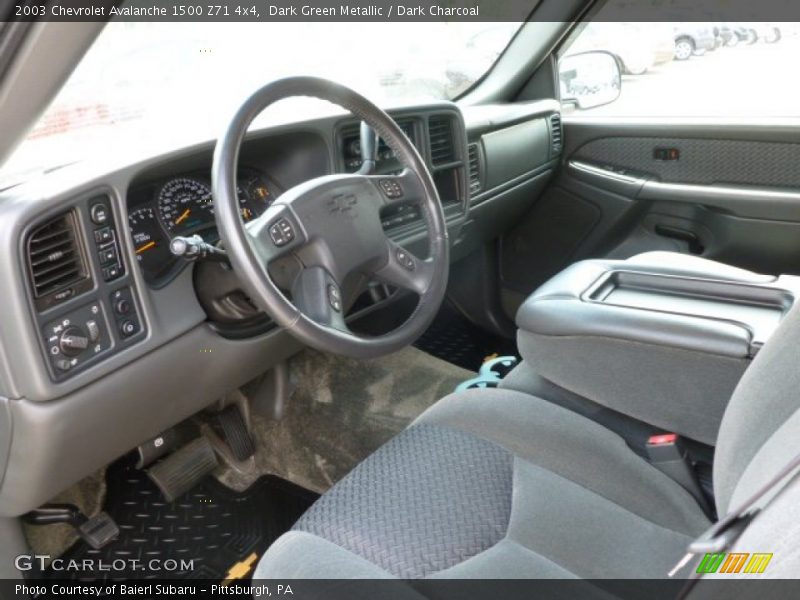 Dark Green Metallic / Dark Charcoal 2003 Chevrolet Avalanche 1500 Z71 4x4