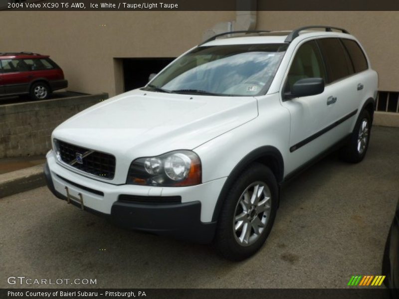 Ice White / Taupe/Light Taupe 2004 Volvo XC90 T6 AWD