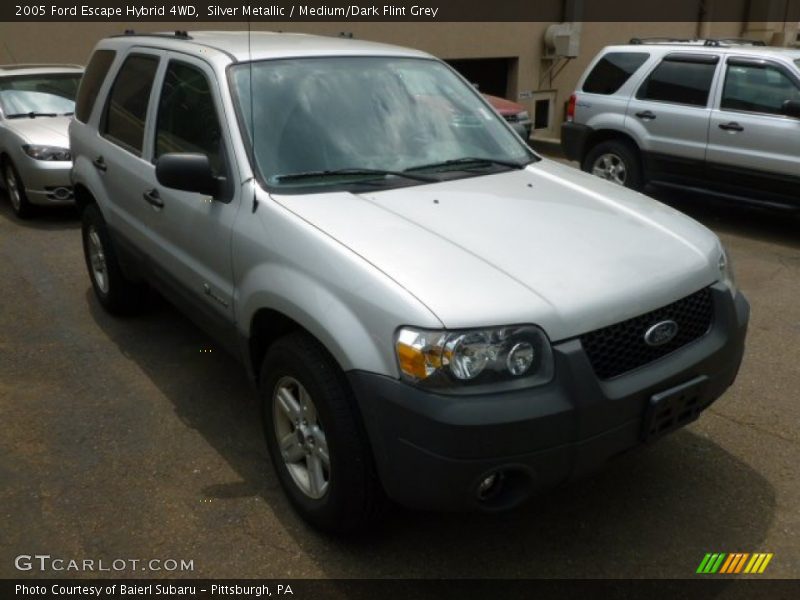 Silver Metallic / Medium/Dark Flint Grey 2005 Ford Escape Hybrid 4WD