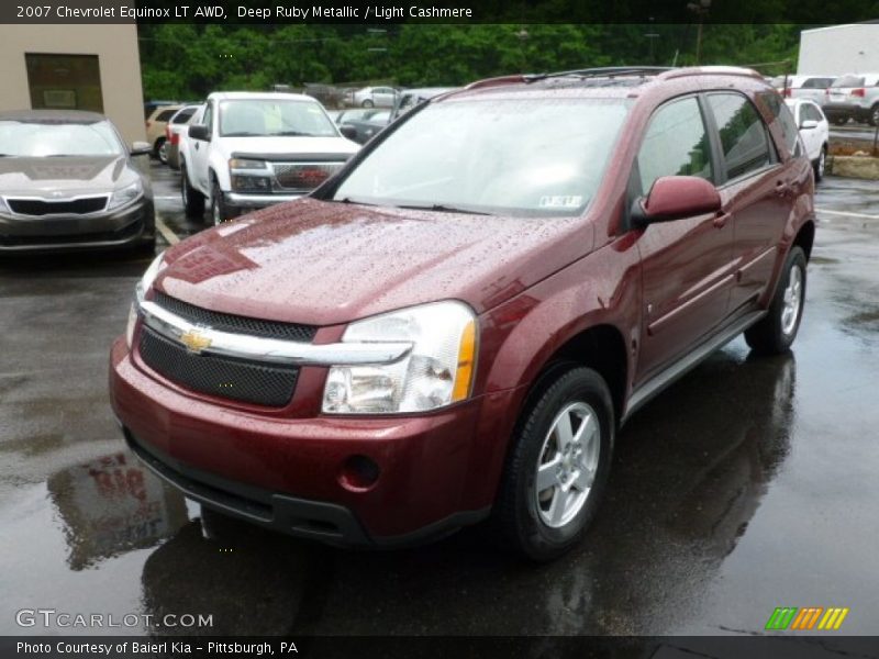 Deep Ruby Metallic / Light Cashmere 2007 Chevrolet Equinox LT AWD
