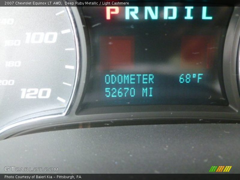 Deep Ruby Metallic / Light Cashmere 2007 Chevrolet Equinox LT AWD