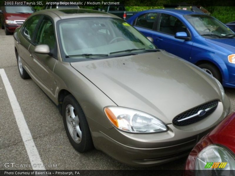 Arizona Beige Metallic / Medium Parchment 2003 Ford Taurus SES