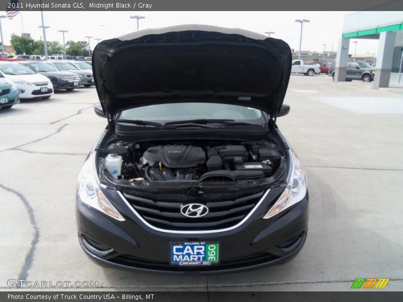 Midnight Black / Gray 2011 Hyundai Sonata GLS