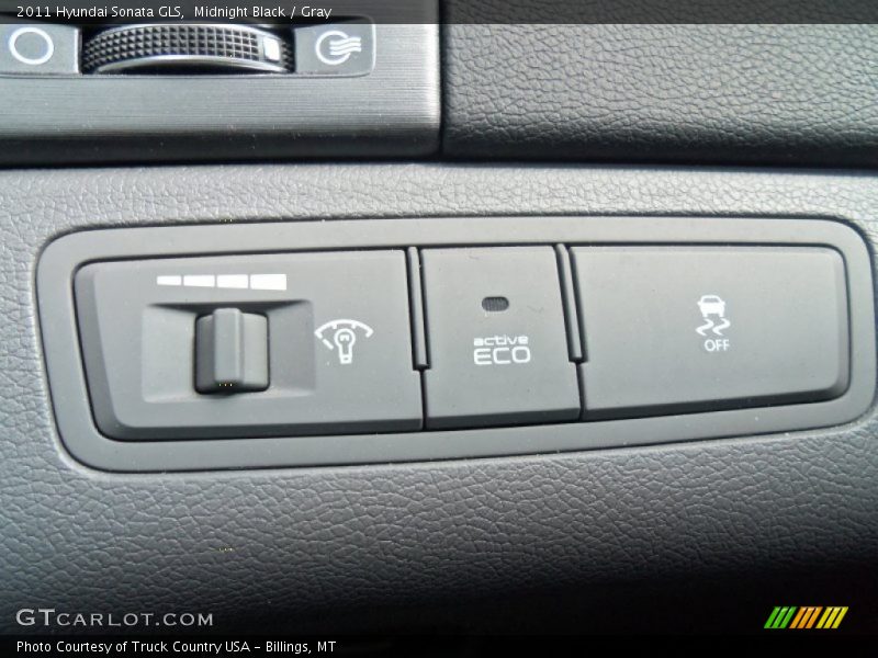 Midnight Black / Gray 2011 Hyundai Sonata GLS
