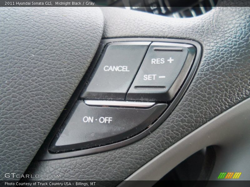 Midnight Black / Gray 2011 Hyundai Sonata GLS