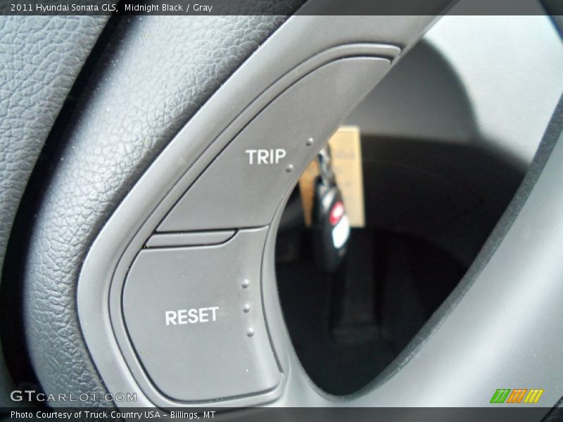 Midnight Black / Gray 2011 Hyundai Sonata GLS