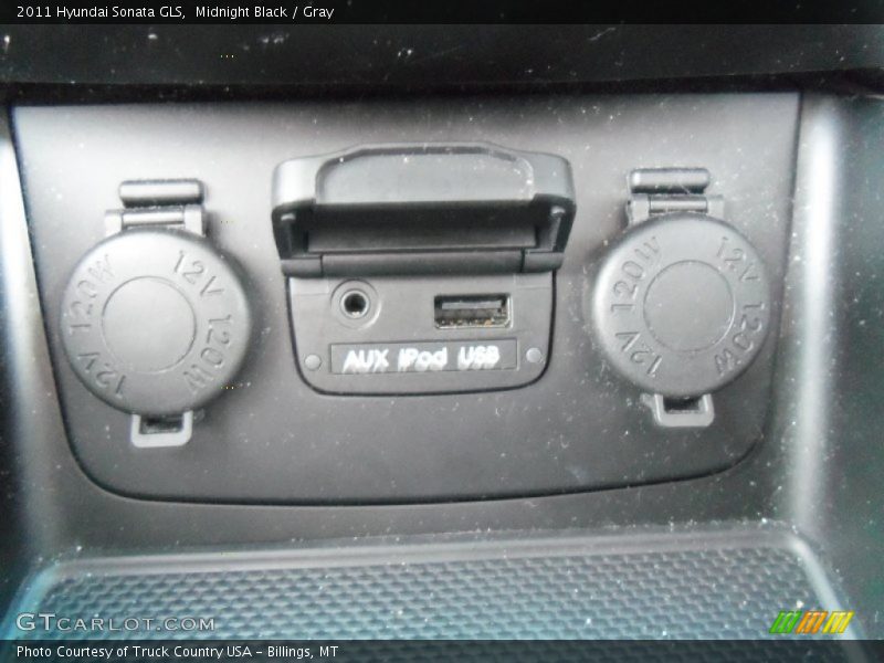 Midnight Black / Gray 2011 Hyundai Sonata GLS