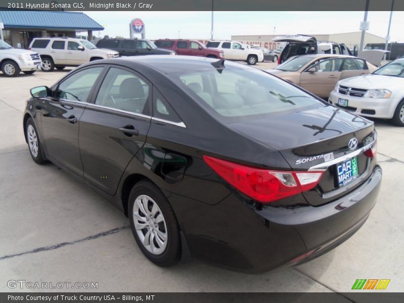 Midnight Black / Gray 2011 Hyundai Sonata GLS