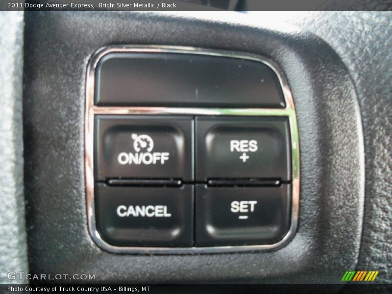 Bright Silver Metallic / Black 2011 Dodge Avenger Express