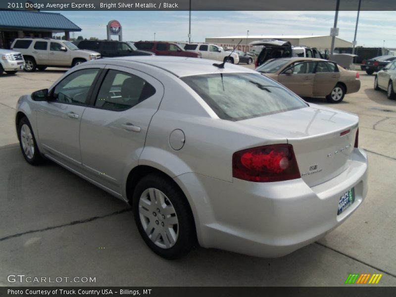 Bright Silver Metallic / Black 2011 Dodge Avenger Express