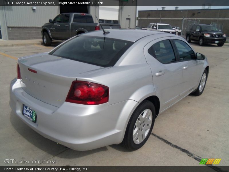 Bright Silver Metallic / Black 2011 Dodge Avenger Express