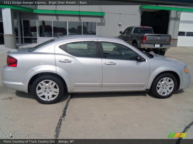 Bright Silver Metallic / Black 2011 Dodge Avenger Express