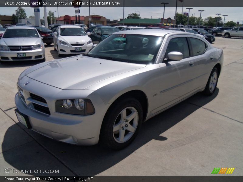 Bright Silver Metallic / Dark Slate Gray 2010 Dodge Charger SXT