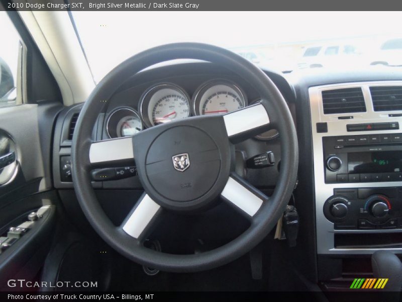 Bright Silver Metallic / Dark Slate Gray 2010 Dodge Charger SXT