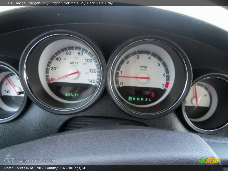 Bright Silver Metallic / Dark Slate Gray 2010 Dodge Charger SXT