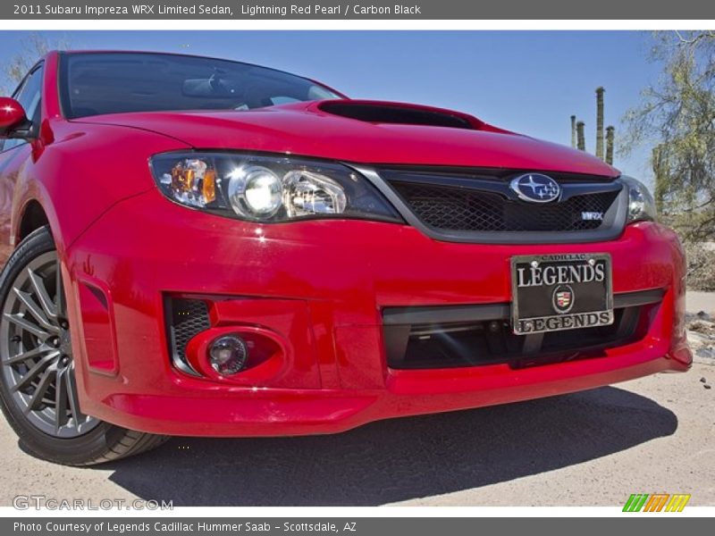 Lightning Red Pearl / Carbon Black 2011 Subaru Impreza WRX Limited Sedan