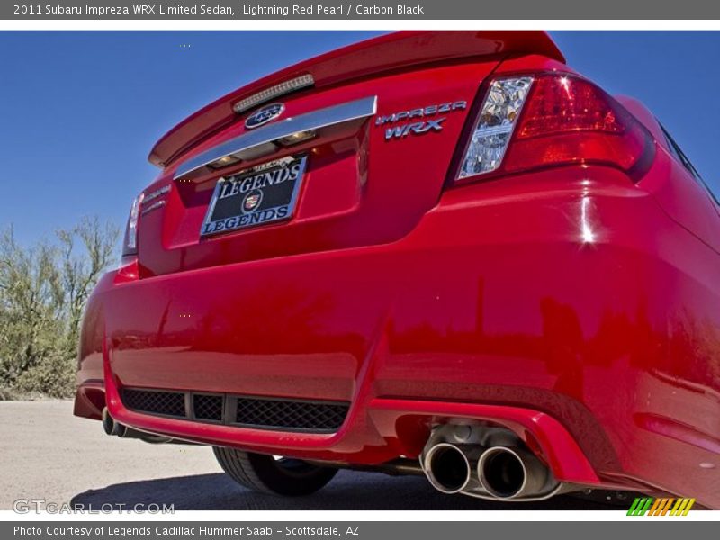 Lightning Red Pearl / Carbon Black 2011 Subaru Impreza WRX Limited Sedan