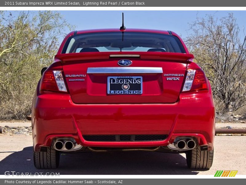 Lightning Red Pearl / Carbon Black 2011 Subaru Impreza WRX Limited Sedan