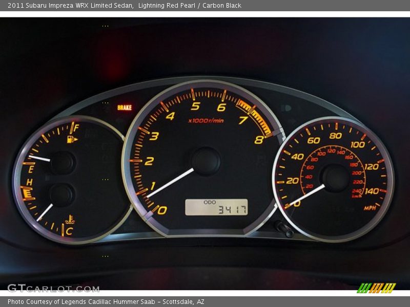  2011 Impreza WRX Limited Sedan WRX Limited Sedan Gauges