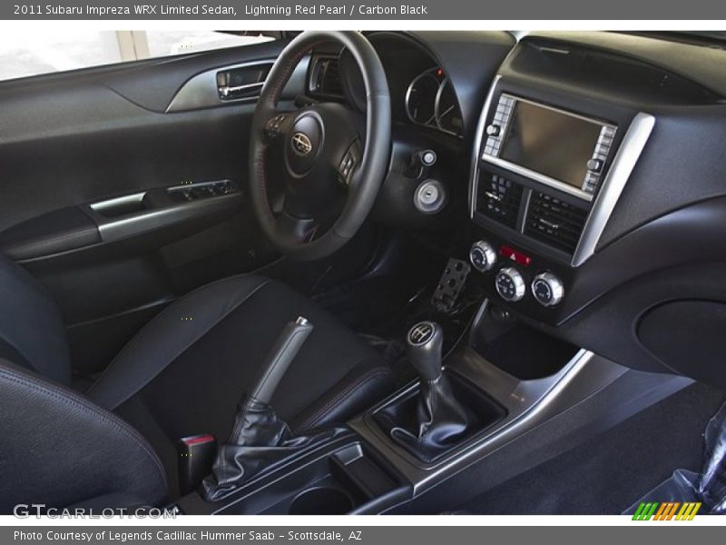 Lightning Red Pearl / Carbon Black 2011 Subaru Impreza WRX Limited Sedan