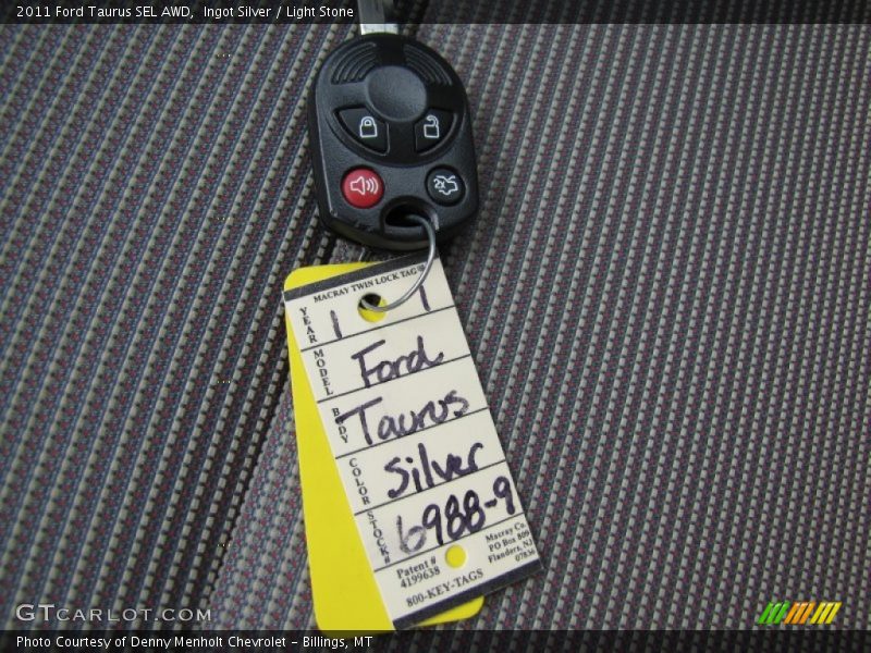 Ingot Silver / Light Stone 2011 Ford Taurus SEL AWD